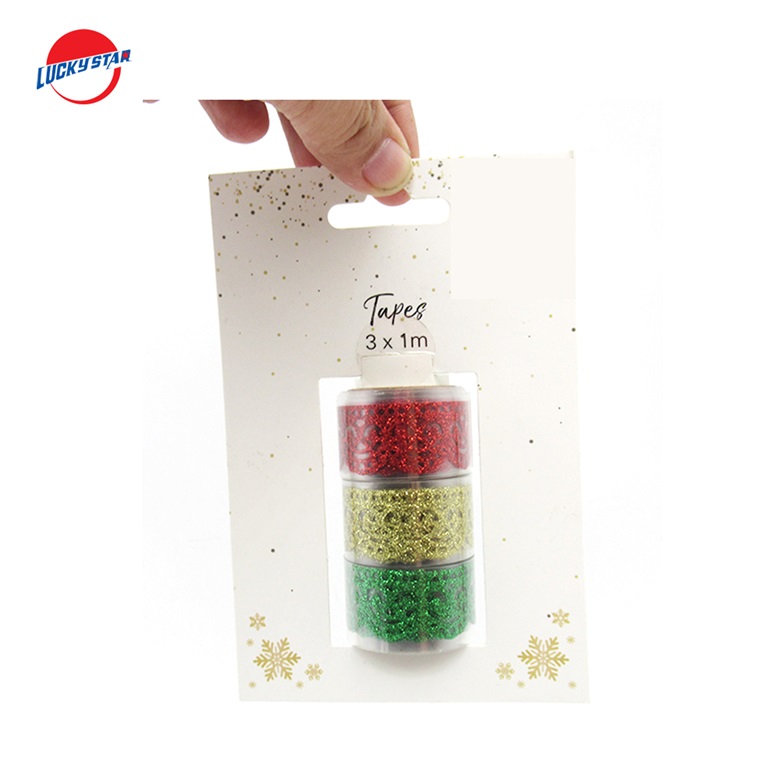 washi tape set with glitter